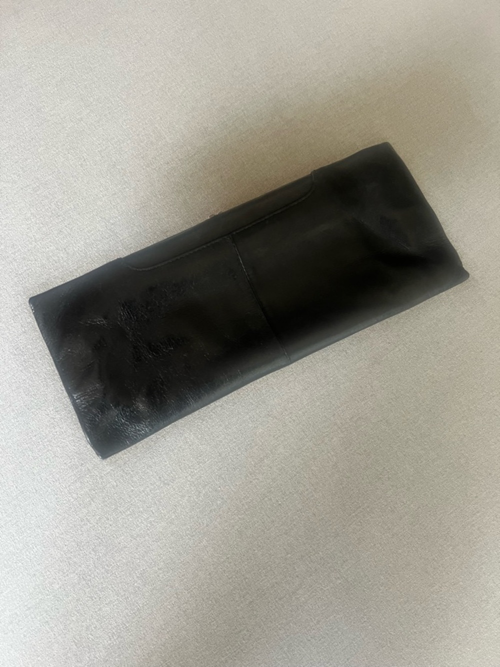 HOBO Clutch-The Original Adelyn black leather kisslock clutch